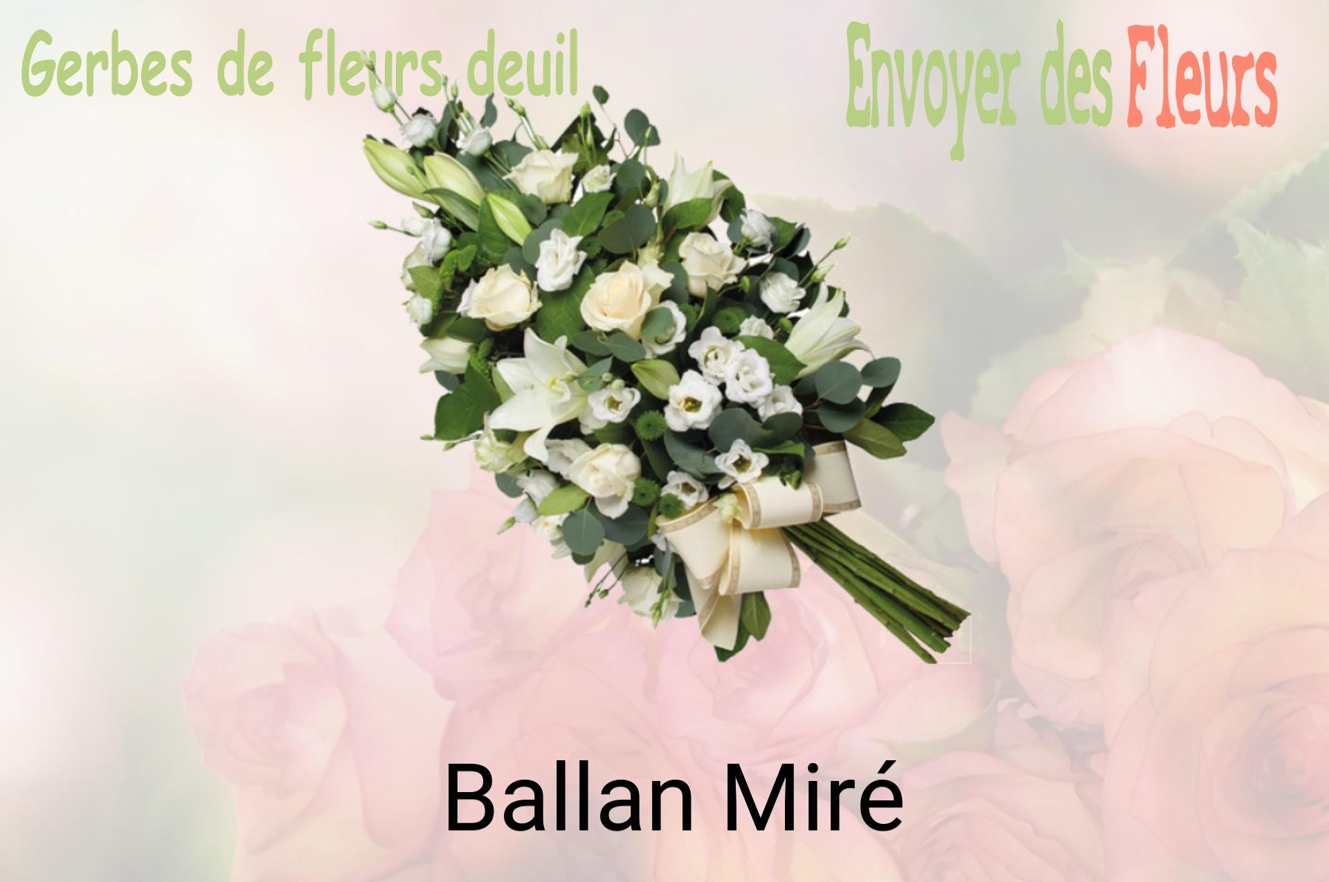 Gerbe de fleurs de deuil livrée à Ballan-Miré
